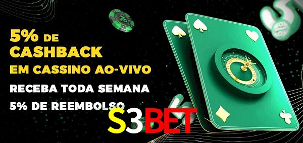 Promoções do cassino ao Vivo S3Bet